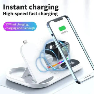 4 in 1 LED Wireless Charging Station - Hitrendz