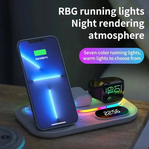 4 in 1 LED Wireless Charging Station - Hitrendz