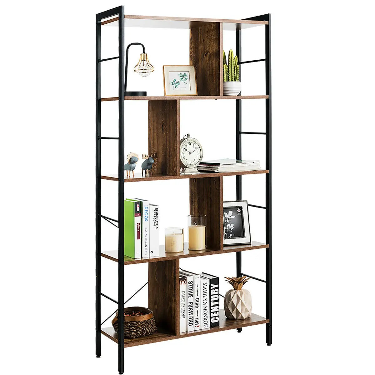 5 Tier Display Stand / Bookshelve matal and chipboard