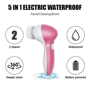 5 in 1 Face Massage Cleansing Brush Set - Hitrendz