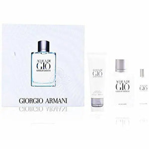 Acqua Di Gio Gift Set 100ml EDT + 75ml Shower Gel + 15ml EDT Violet Deianeira