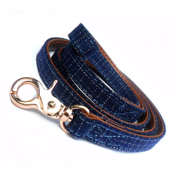 Blue Denim Dog Lead - Hitrendz