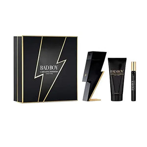 Carolina Herrera Bad Boy Gift Set 100ml EDT + 100ml Shower Gel + 10ml