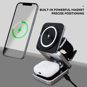 Foldable 3 in 1 Wireless Charging Phone Stand - Hitrendz