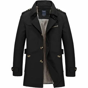 Mens Classic Trench Coat - Hitrendz