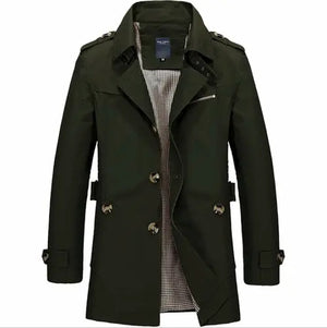 Mens Classic Trench Coat - Hitrendz