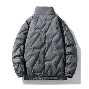 Mens High Collar Quilted Jacket - Hitrendz