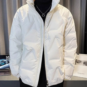 Mens High Collar Quilted Jacket - Hitrendz