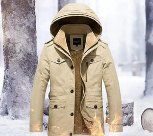 Mens Hooded Military Style Coat - Hitrendz