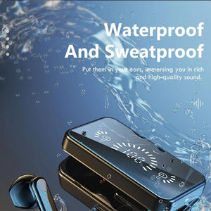 Waterproof with an IPX5 rating, these earbuds offer up to 3 hours of playtime and have a single multi-function button for easy control.