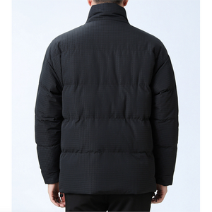 Mens Houndstooth Puffer Jacket - Hitrendz