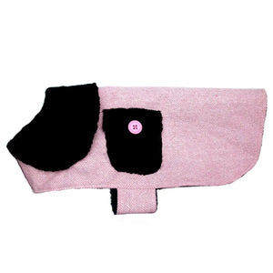 PA Pink Herringbone Dog Coat - Hitrendz