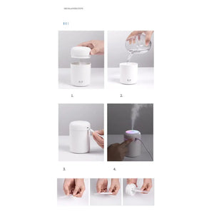 Portable Air Humidifier Aroma Essential Oil Diffuser for Car Home - Hitrendz