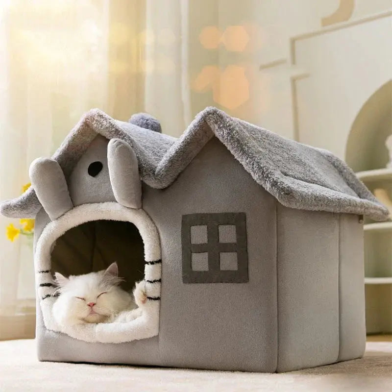 Removable Roof Plush Pet House - Hitrendz