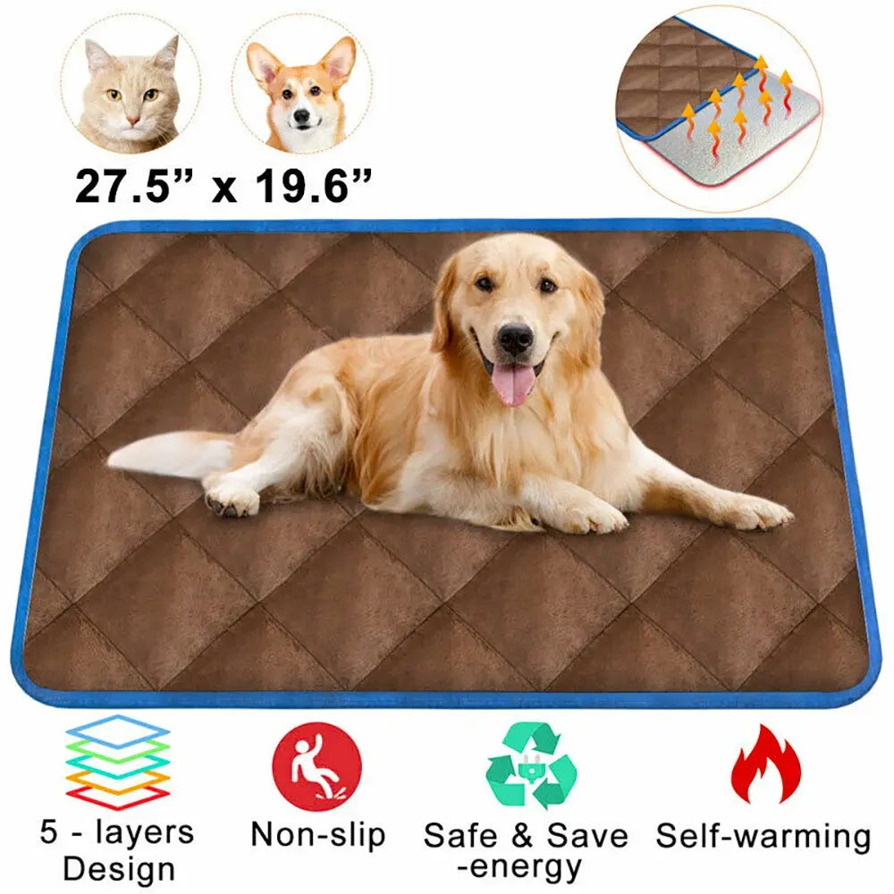 Self Heating Thermal Mattress Bed for Dogs and Cats - Hitrendz